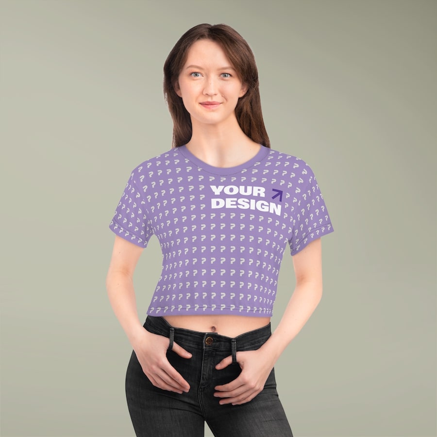Crop Tee with design 10 Best shirts for sublimation printing 6