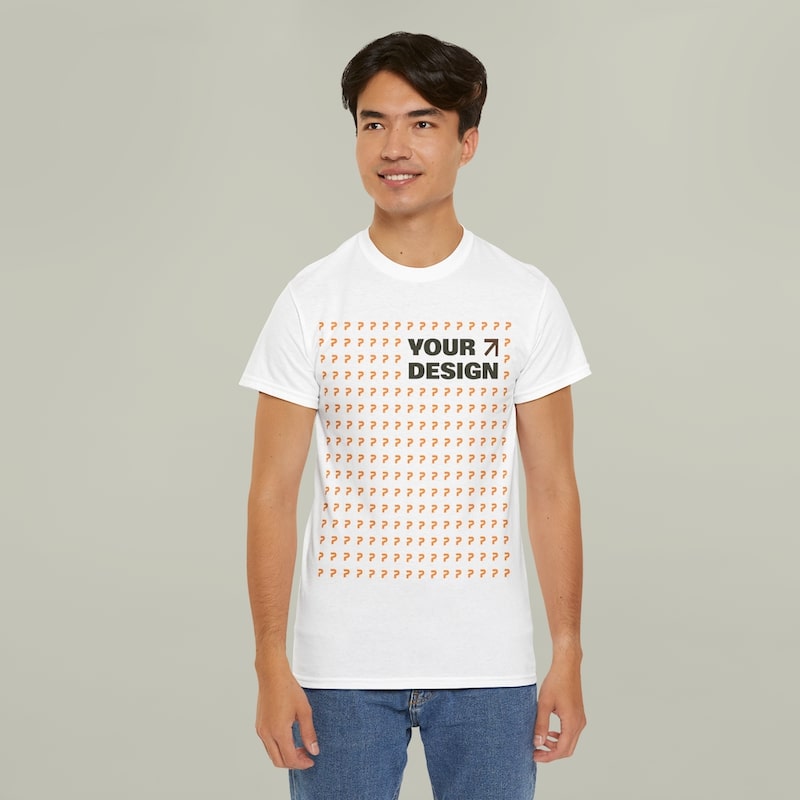 Unisex Heavy Cotton Tee with design Funny T-shirts 4