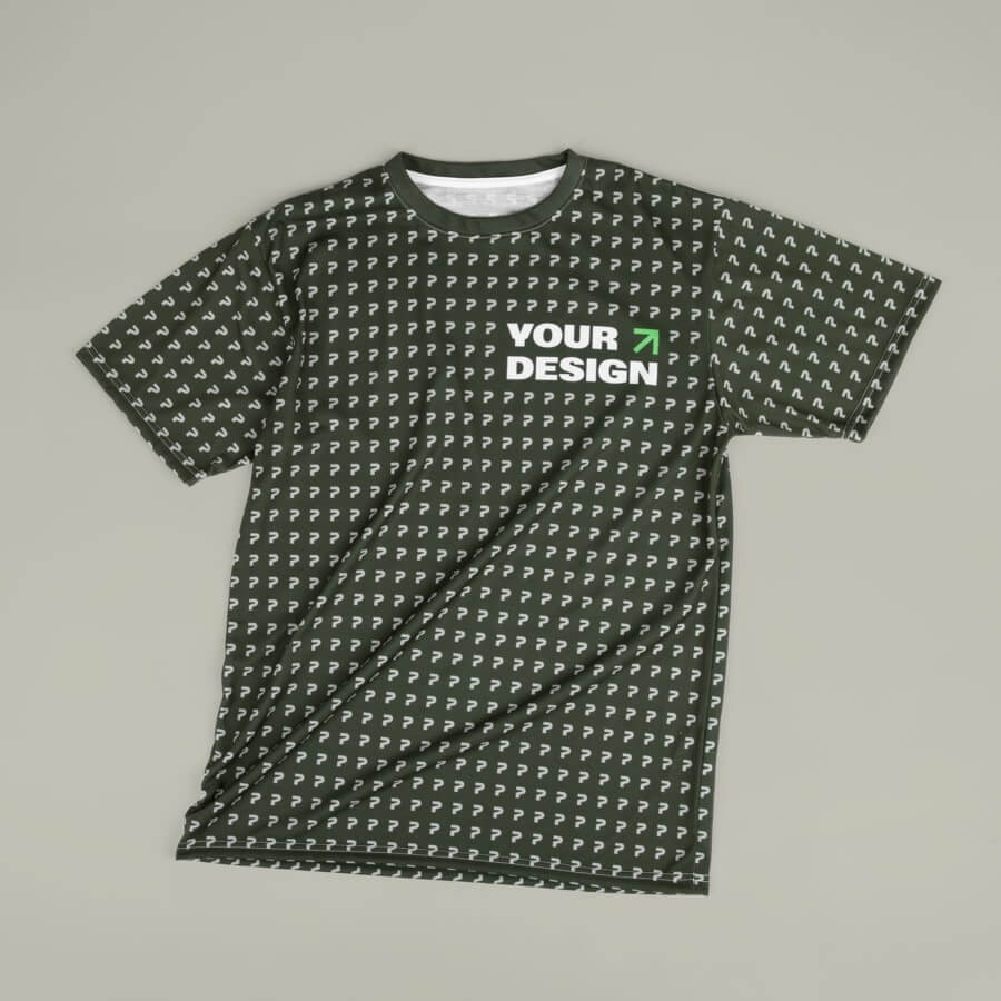 Unisex cut and sew tee AOP Your Design Funny T-shirts 24