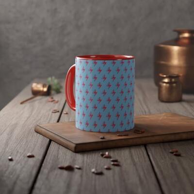 White Accent Mug 11oz Custom Mugs 17