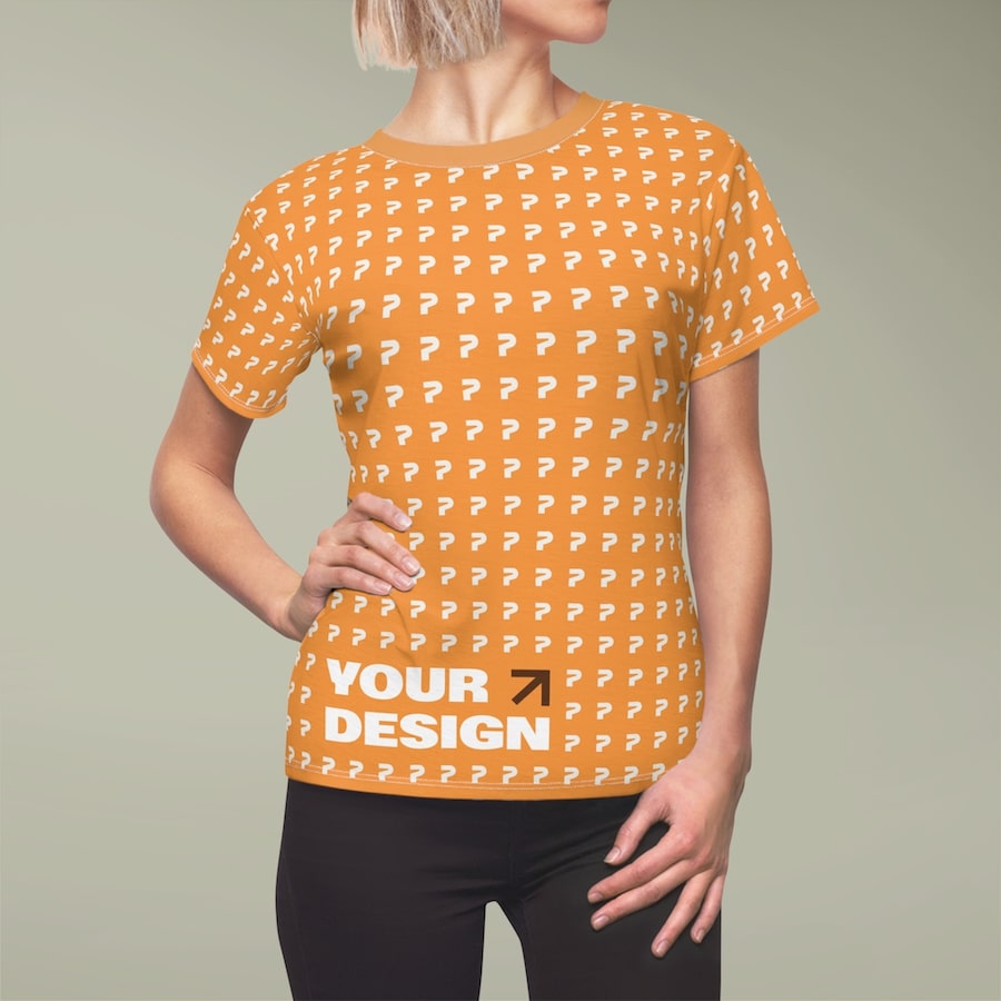 Womens Cut and Sew Tee with design 10 Best shirts for sublimation printing 2