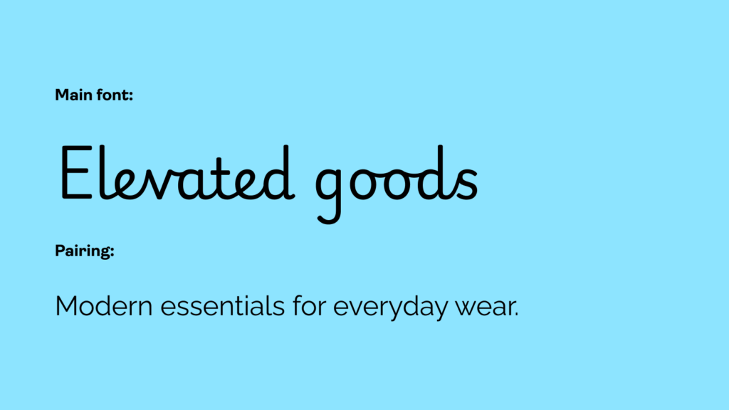 10 Playwrite USA Modern A Playwrite USA Modern and Raleway font pairing: an example of the best fonts for t-shirts.