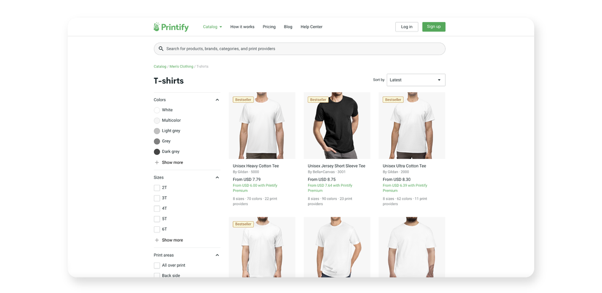 Browse Our Catalog and Select a Print Provider Create your first design: Graphic design tips for POD 5