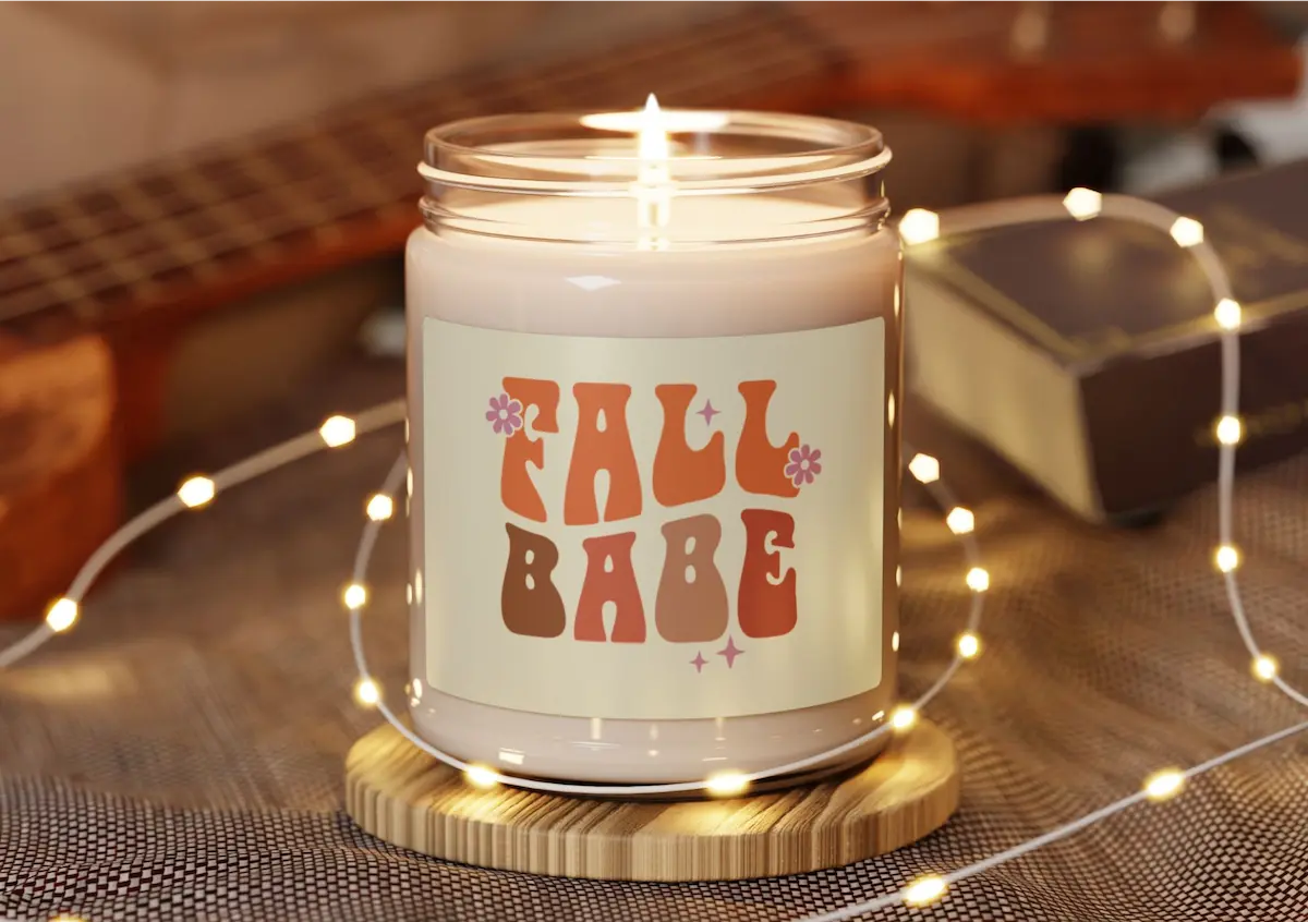 Personalized candles with Printify Personalized candles 1