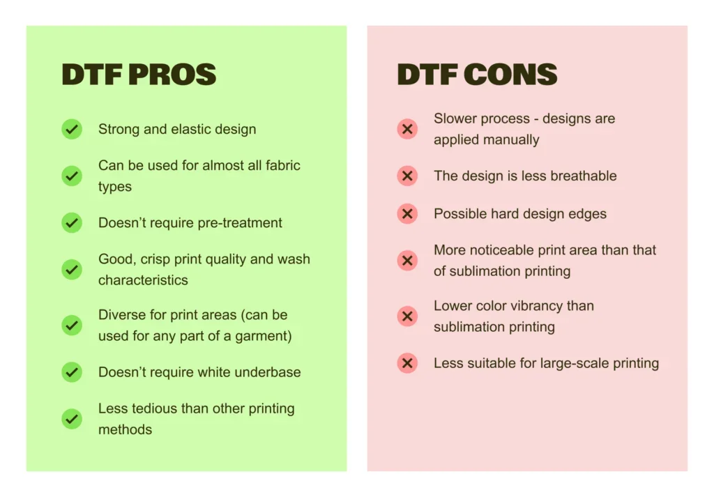 DTF pros and cons Must-read design guide 20